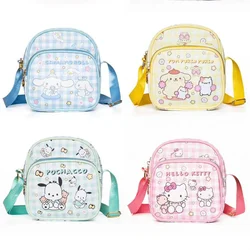 Hello Kitty Sanrio plecak dla dzieci uroczy Kuromi Cinnamoroll torba na moja melodia dziewczyny Kawaii Pochacco wodoodporne plecaki dla chłopców prezenty