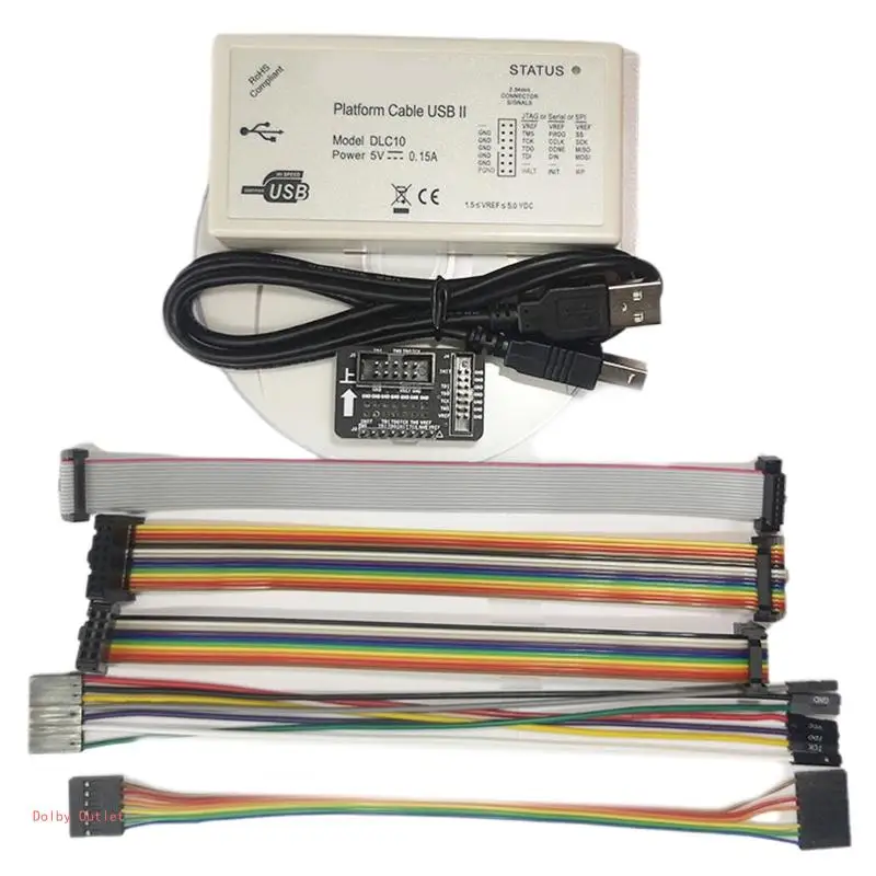 DLC10 Platform Cable USB Supports Xilinx Device Jtag Slave-Serial SPI Downloader