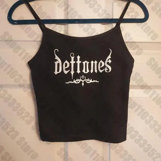 Goth Crop Top Aesthetics Women's Sleeveless Tank Top Gothic Letter Print Vintage Punk Grunge Fairy Tank Baby Tees Y2k Clothes