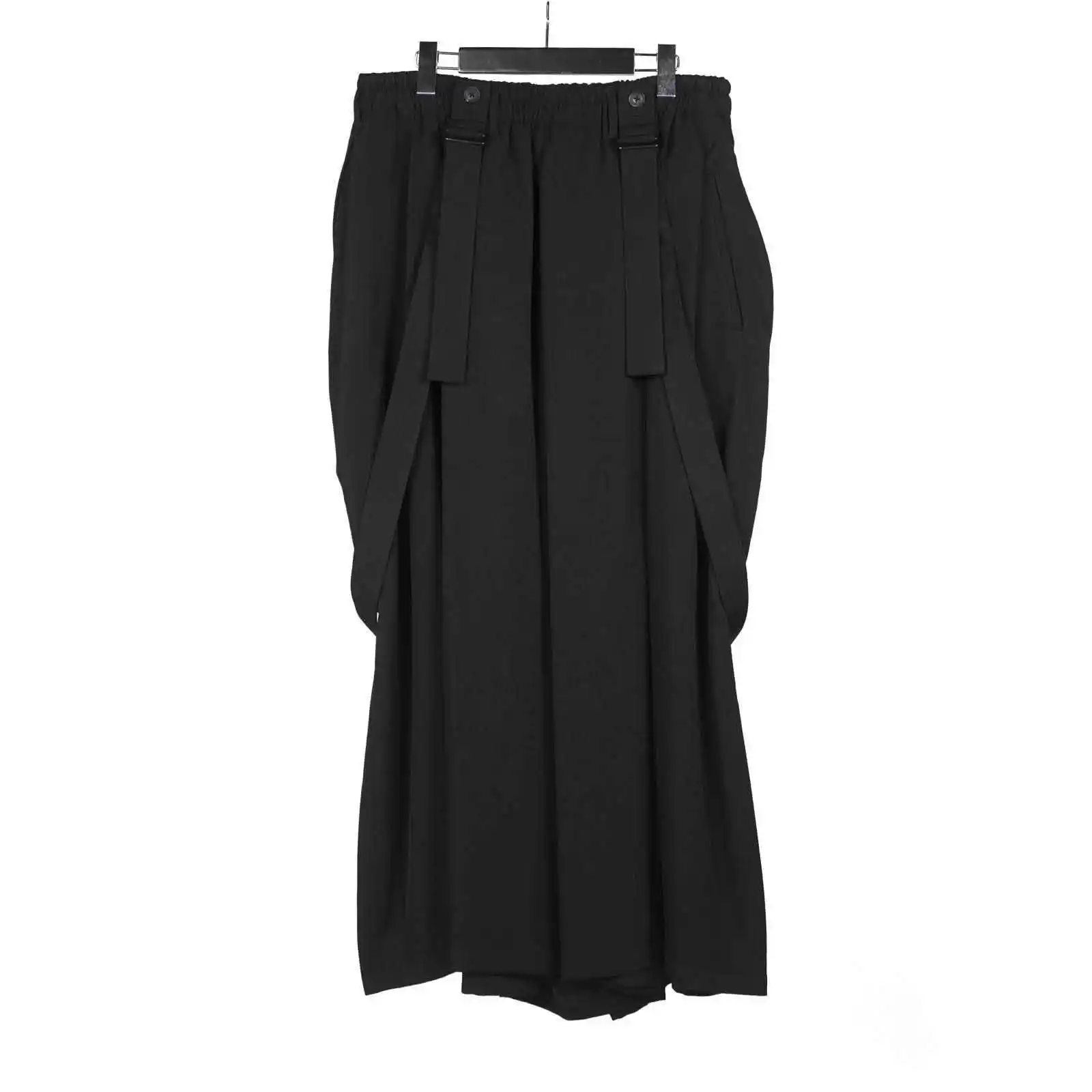 

TOP-YAMAMOTO Japanese original design dark niche linen print loose pants niche Japanese