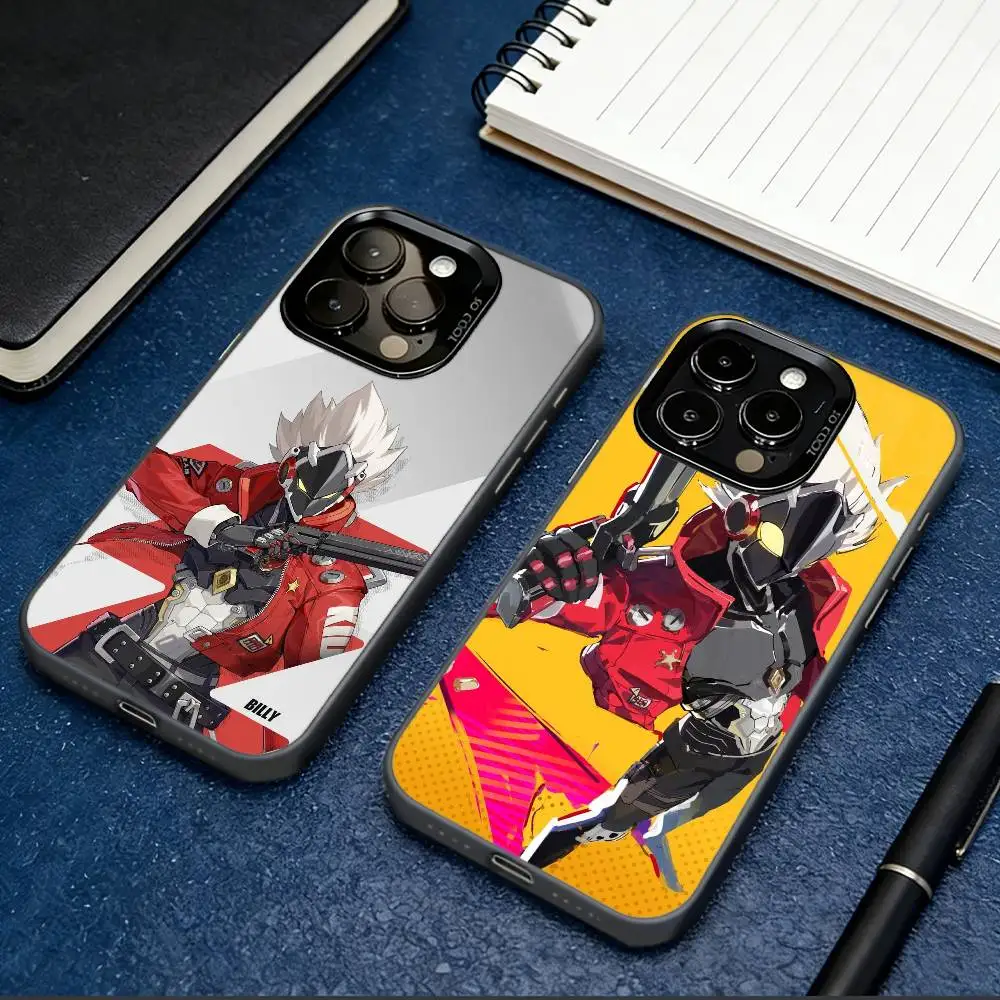 

ZZZ B-Billy Kid Phone Case For iPhone 17,16,15,14,13,12,11 Plus,Pro Max,XS,Colored Silver Plated Inside Cover