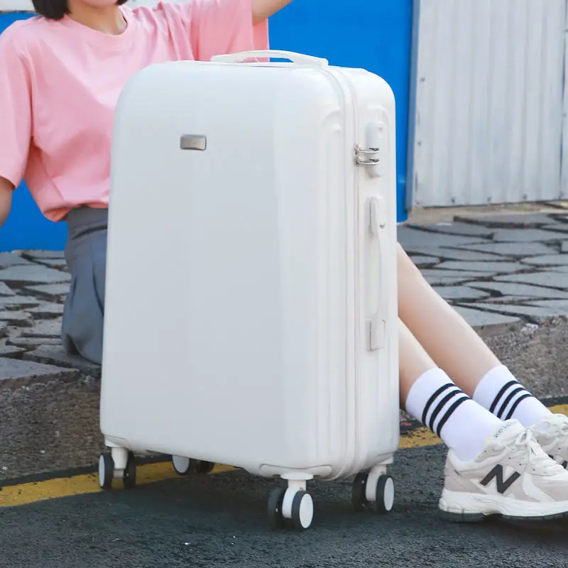 Valise de voyage, ensemble de 2 pièces boîte à tiges de traction pour femme, boîte à mot de passe, bagage à main de 20 pouces, bagage à roulettes de 24 pouces avec roue universelle