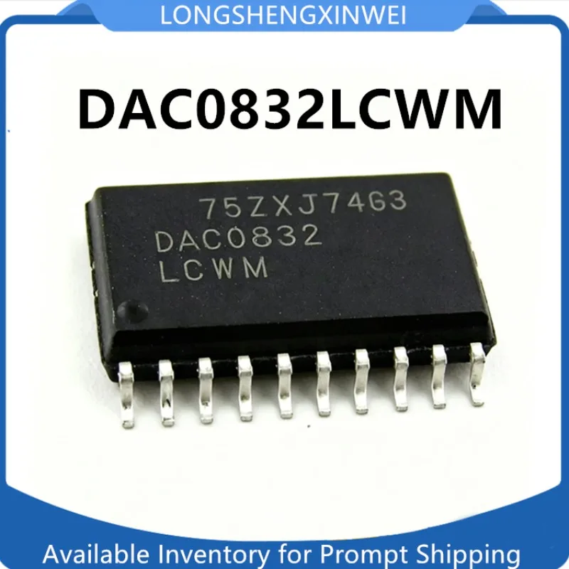 1PCS New DAC0832 DAC0832LCWM Original SOP20 8-resolution D/A Conversion Integrated Chip in Stock