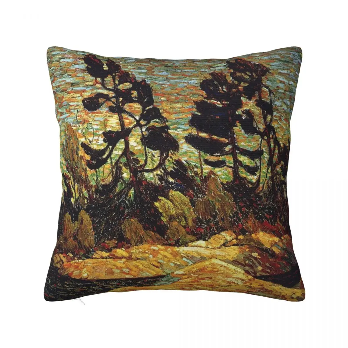 

Tom Thomson - Summer Shore Georgian Bay Throw Pillow Christmas Cushion For Home Ornamental Pillow Custom Cushion Photo