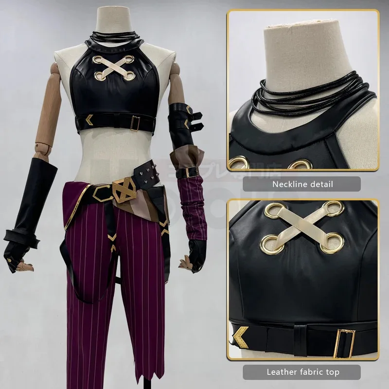 

LOL Arcane Game Jinx Cosplay Costume Wig Loli Outfit Halloween Christmas Gift Cos Conventiona;2'k,8;c'