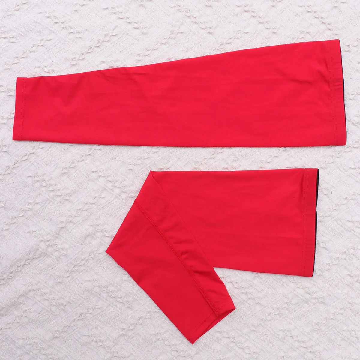 

2 pcs Sunscreen Arm Sleeves Breathable Uv Protection Cycling Arm Guard Sweat Wicking Outdoor Sports Men Women Red Size