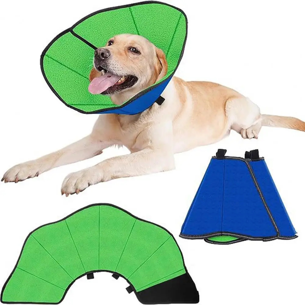 Pet Collar Recovery Collar Adjustable Dogs Cats Protective Cone Collar For Post-Surgery Dogs & Cats With Interior Plush Supply