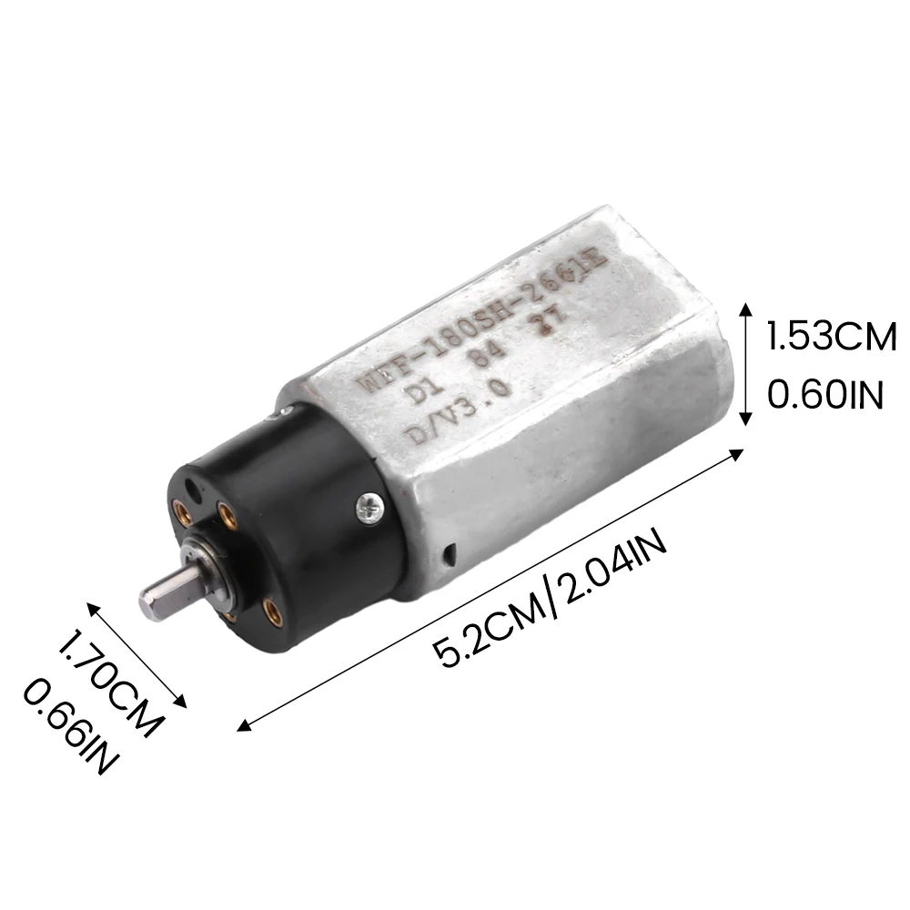 DC3V 165mA Gear Motor 1:6 Reduction Ratio High Torque Micro Motors 1300 Rpm No-load Speed For Model Cars Diy Production