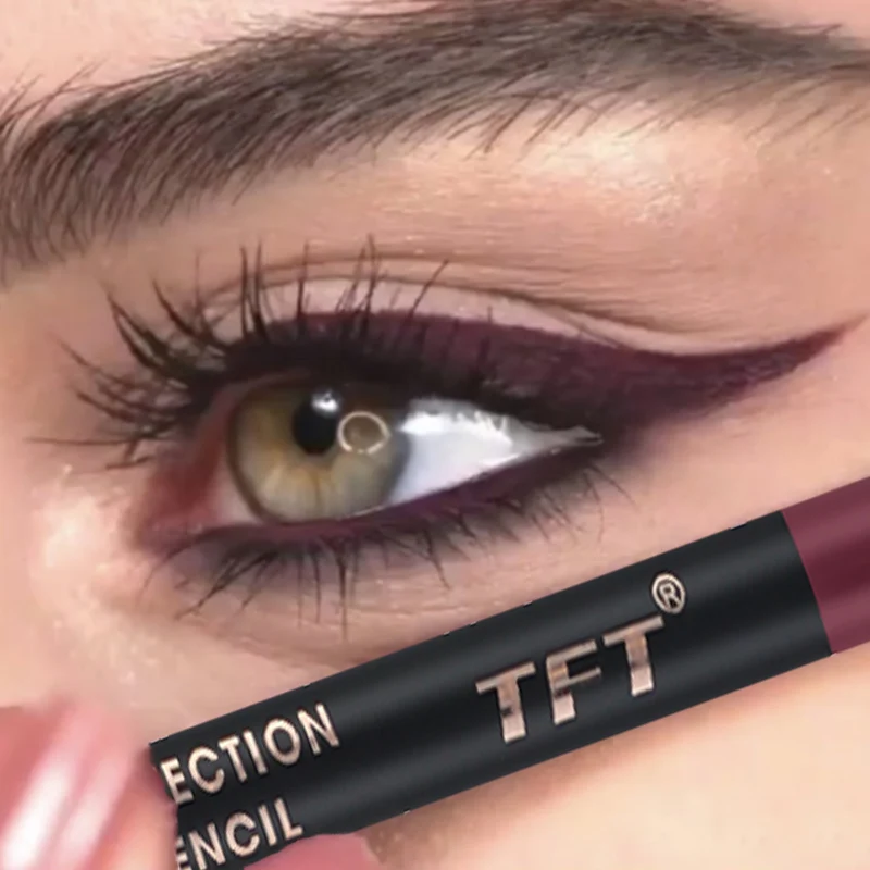 방수 지속 글리터 아이 라이너 펜슬 고 안료 블루 그린 브라운 부드러운 쉬머 컬러 풀 한 아이 라이너 아이 섀도우 메이크업 펜