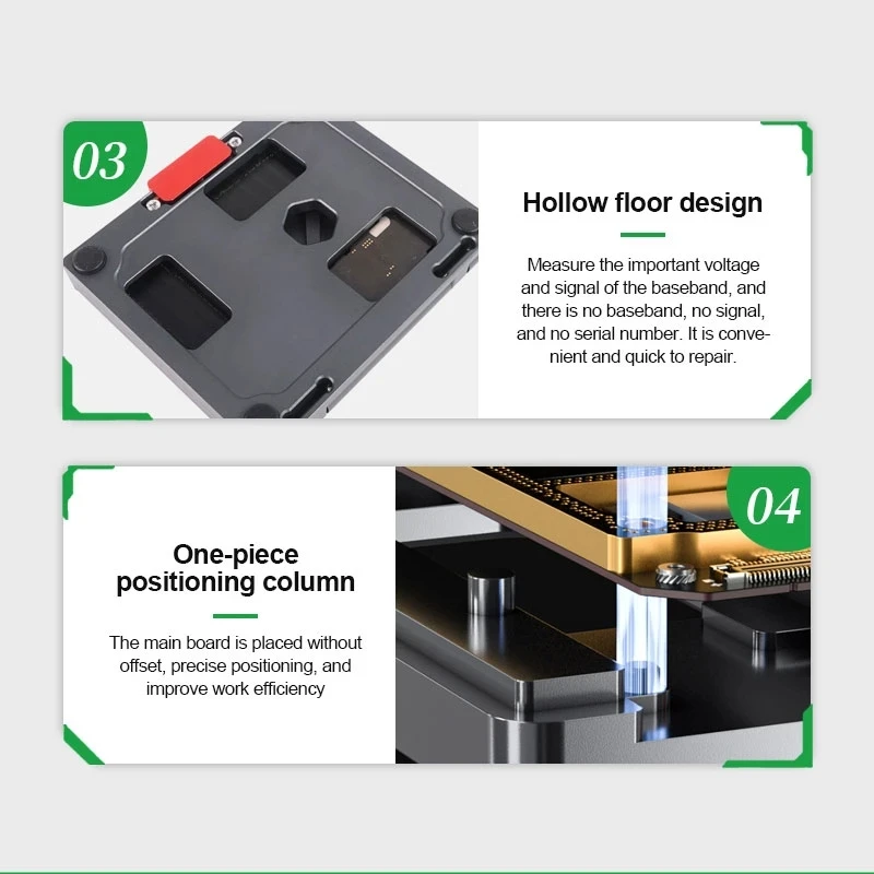 RELIFE Mid-level Motherboard Test Stand, T-009 4 in 1,  IP12, 12 Pro, 12 Mini, 12 Pro Max, Motherboard Detection, Boot, Display
