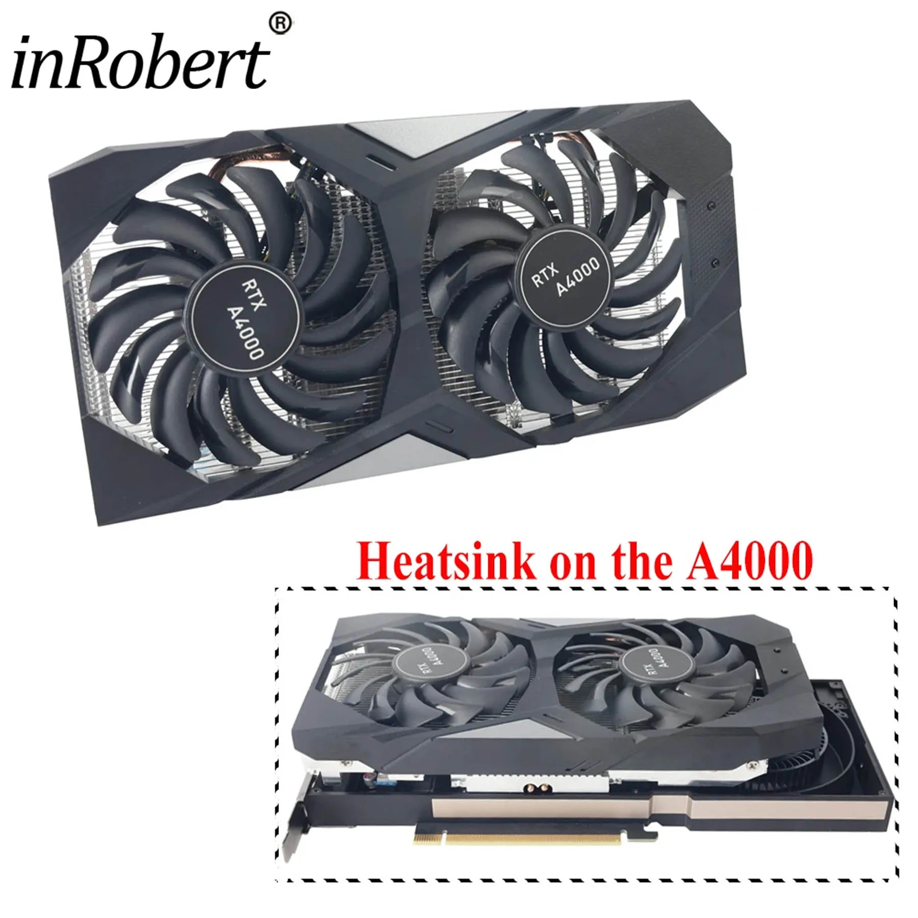 Upgraded Heatsink With Fan Replacement PNY RTX 3060 GPU For Retrofit NVIDIA RTX A4000 Graphics Card Cooler A4000 Heatsink Fan