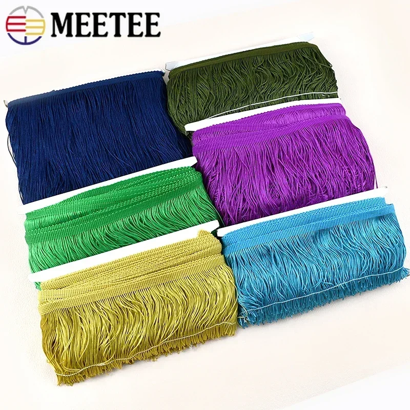 5M 10-30cm 프린지 술 커튼 의류 장식 트리밍 스티치 리본 패브릭 프린지 봉제 레이스 트림 DIY 액세서리