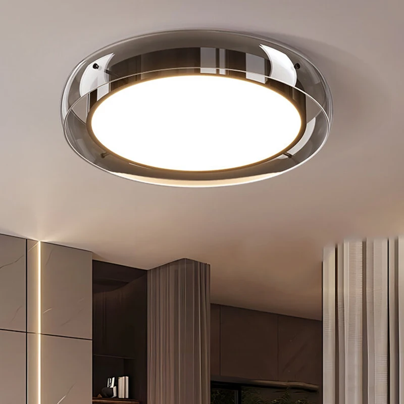 Glass Modern Decorative LED Ceiling Lamps Salon LED Lights for Room Ceiling Lights Living Room Decoration Indoor Lighting