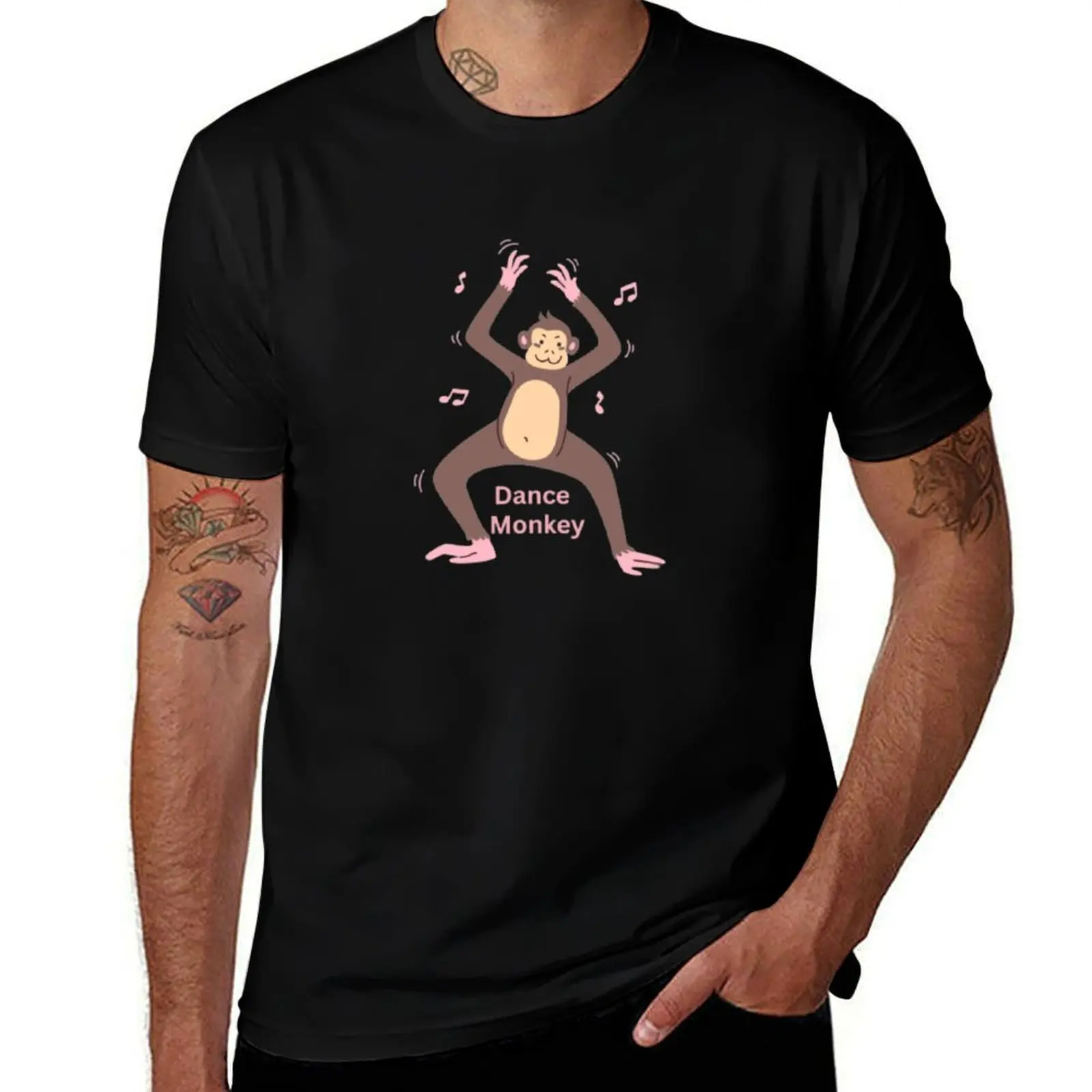 

Dance monkey T-Shirt street wear summer clothes summer top Funny t-shirt mens clothes