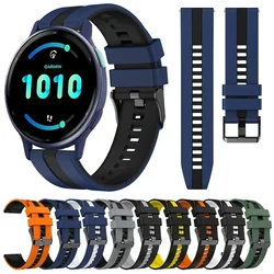 22mm 20mm Watch Band For Garmin Forerunner 265 255 M 245 645 165 Strap Venu 3 Venu 2 Plus Sq 2 Vivoactive 4 5 Silicone Bracelets