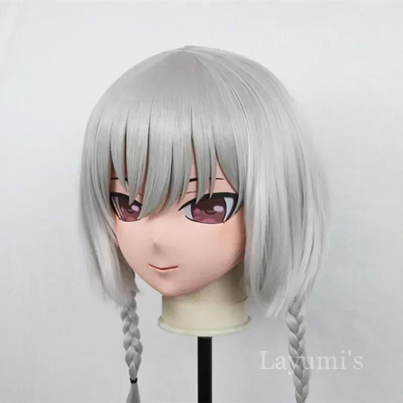 (B77) Customized Lifesize Mask Crossdressing with Backshell Silicone Anime Kigurumi Mask Cosplay image 3