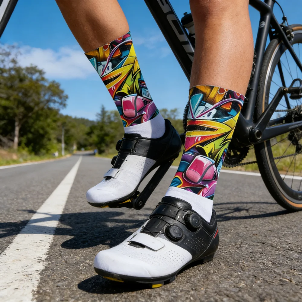 

2026 New Summer Team Cycling Gel Bike Socks Non-slip Breathable pro Sports Men Women Socks for Bike Riding