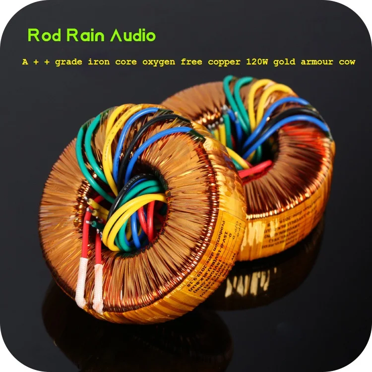 Custom A-core oxygen-free copper 120W double 18V+ double 15V or double 22V ring power transformer Ox