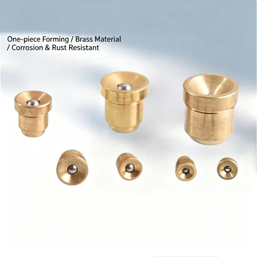 Brass Press Fit Flange Oil Cup Ball Push Button Spring Nozzle Grease Oiler Hit & Miss Gas Engine Motor Repair Replacement Part