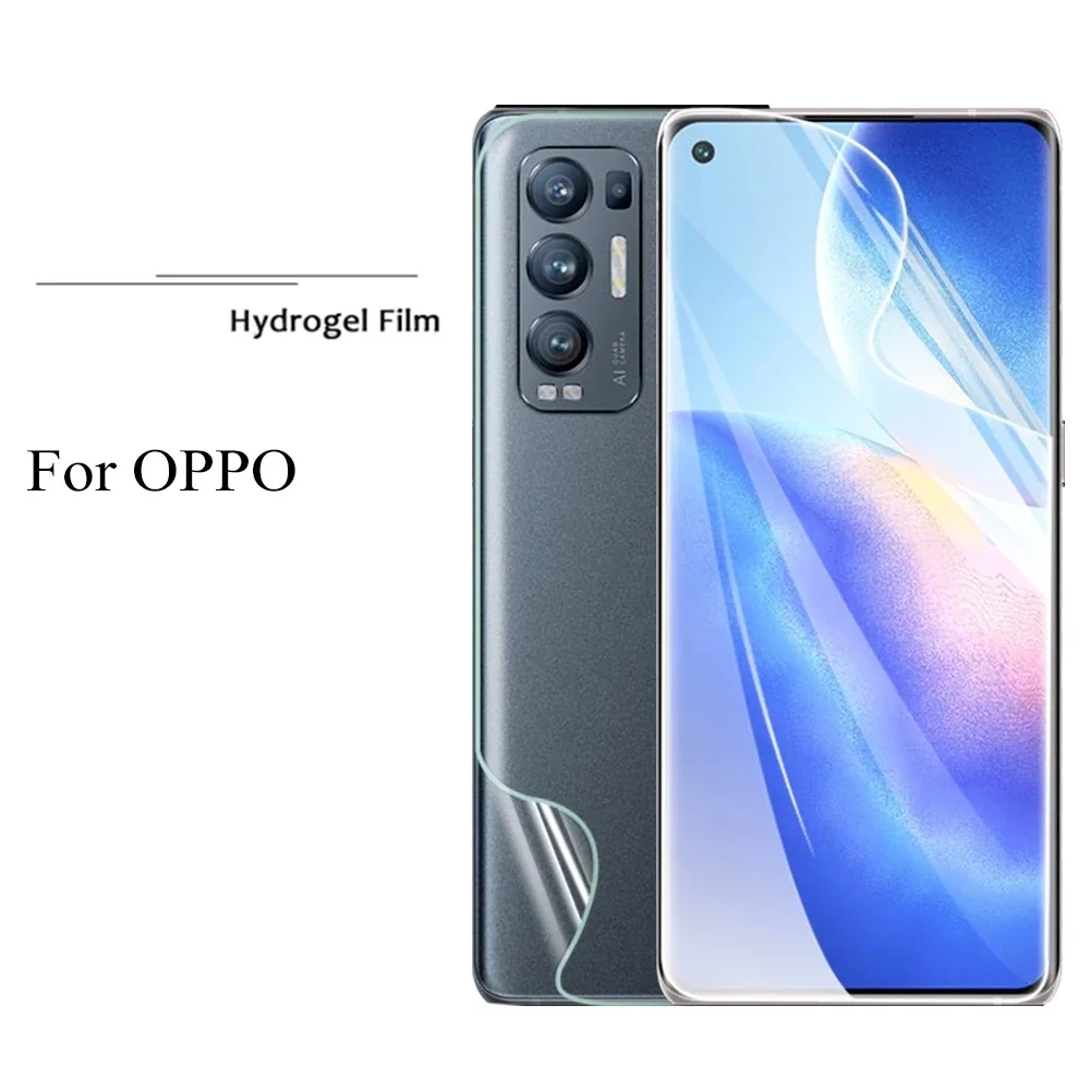 Hydrogel Film for Oppo Reno6 Pro Plus 5G Z Reno 6 Pro Z 6Z 6Pro Plus Films Screen Protector Protective Safety Film Not Glass