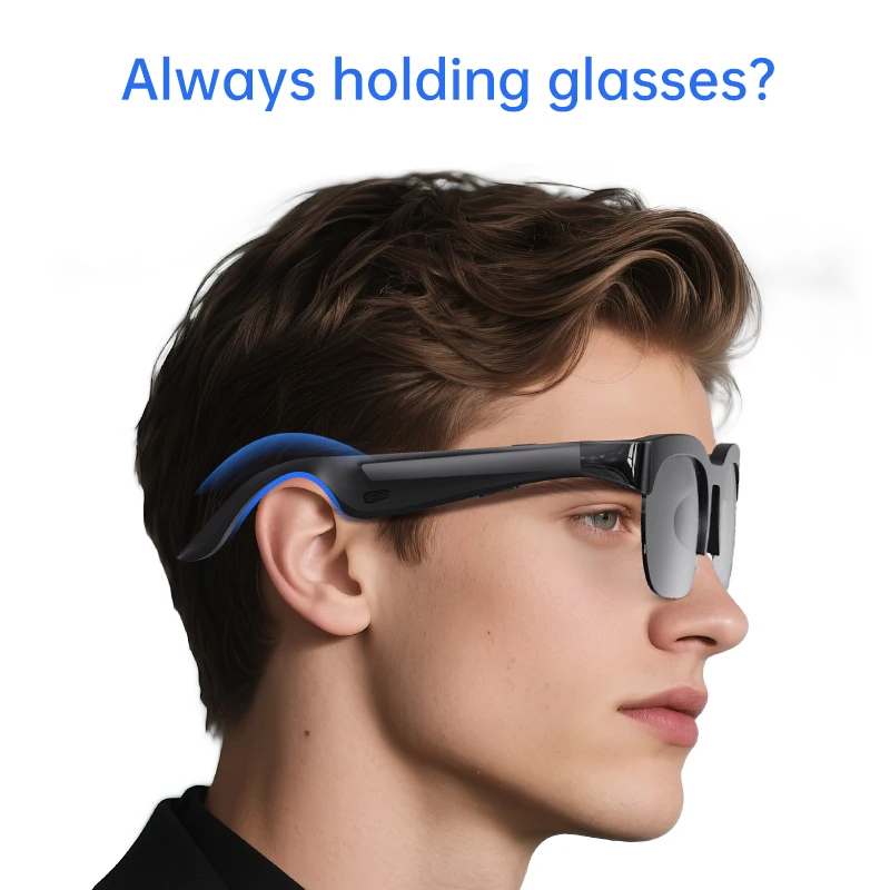 Lenovo Smart Glasses Remote Control Touch with Photo Camera Recording Translator Voice Assistant Music Bluetooth Sunglasses view 2