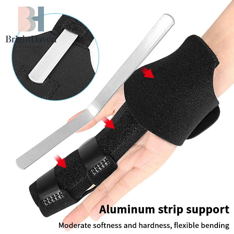 Adjustable Two Finger Brace Trigger Finger Splint Straighten Broken Bent Fingers Thumbs Mallet Splint Tenosynovitis Support B.H