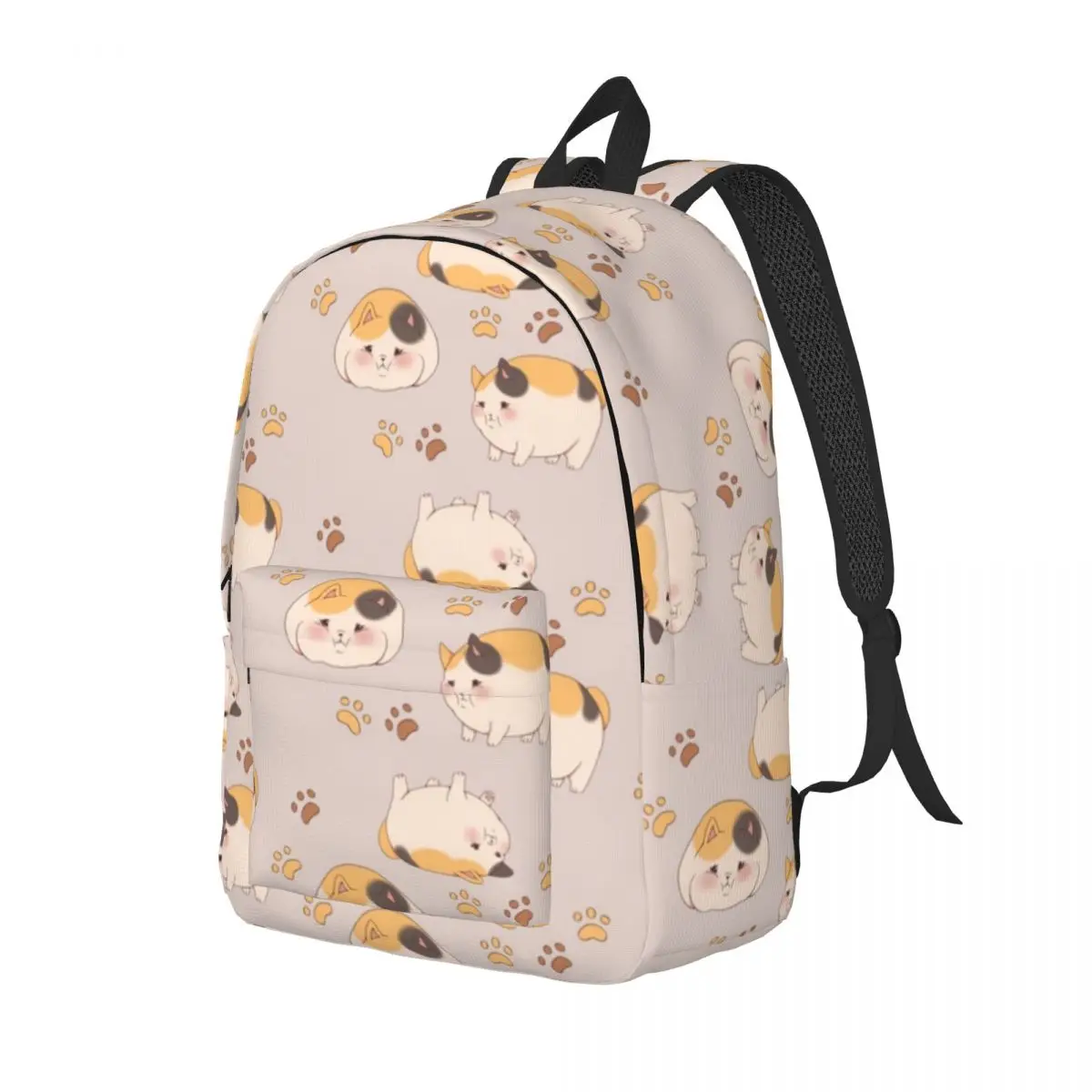 Animais Pet Daypack para Adolescentes, Fat Cat School Bookbag, Middle High College Gift, Bookbag para Estudantes