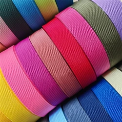 25mm Webbing 10 Yards Long Colored 50 Color Available polypropylene for Bag Sewing Belt Webbing Strapping braided strap