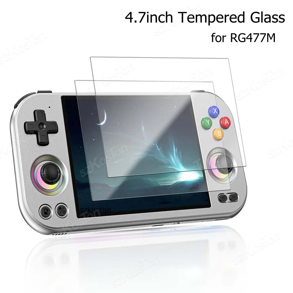 Защитная пленка для экрана Anbernic RG477M, пленка из закаленного стекла для RG477M, защита от царапин и твердости 9H, аксессуары для защиты экрана