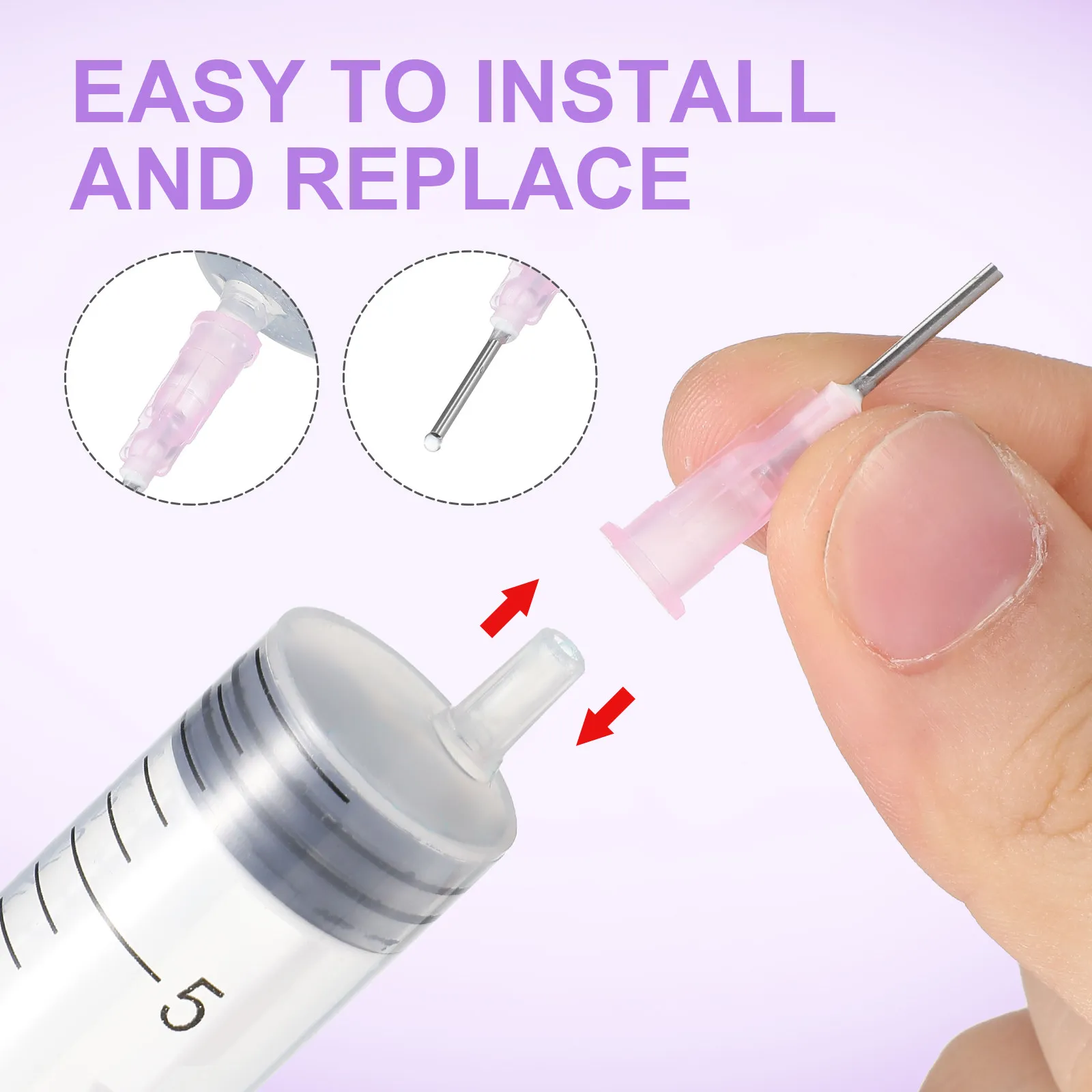 100Pcs Multi-Purpose Blunt Tip Dispensing Needles 18G Premium Steel Replacement Tips for Epoxy Resin Glue Liquid Transfer