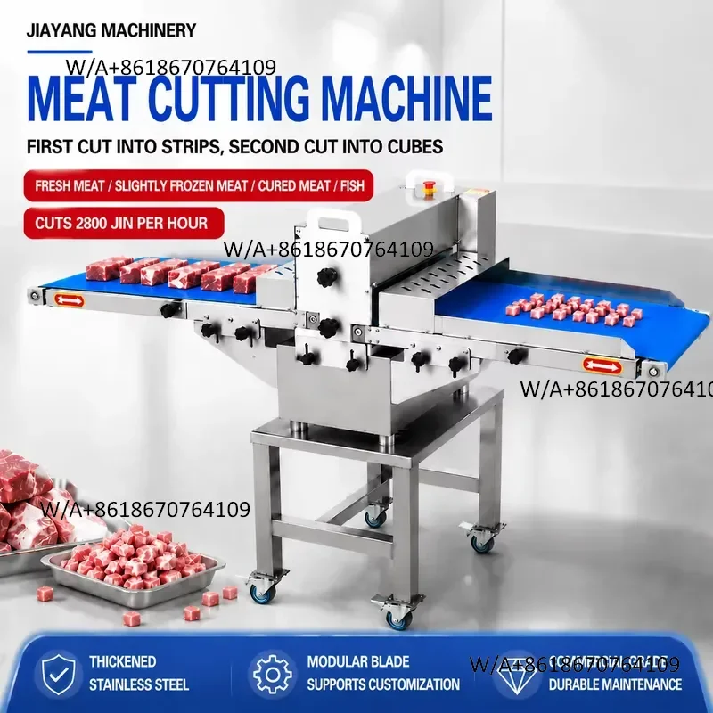China Manufacturer Automatic Fresh Meat Cutting Machine Stainless Steel Chicken Strip Cutter CE Approved