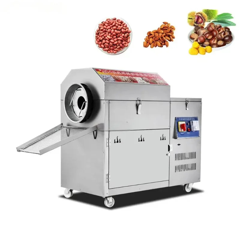

Commercial Nuts Roasting Machine Electric Cashew Nut Roaster Machine Peanuts Roasting Machine