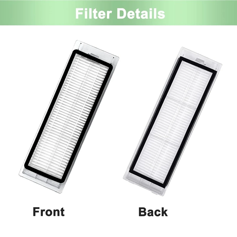 BAAN-2 Set For Roborock S6 Pure S6 E4 S4 Max S6 Maxv S5 S5 Max S4 E2 E3 E5 E20 E25 E35 Main Side Brush Hepa Filter Mop Cloth