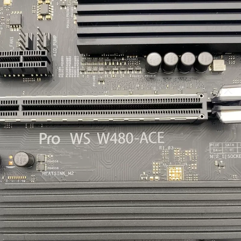 For PRO WS W480-ACE Motherboard 128GB Support 10th Generation CPU LGA 1200 DDR4 ATX W480 Mainboard 100% Tested Fully Working DH