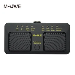 M-VAVE Cube Turner Pro Wireless Bluetooth Page Turner Silent Foot Pedal USB Rechargeable for iPad iPhone Tablet Smart Phone