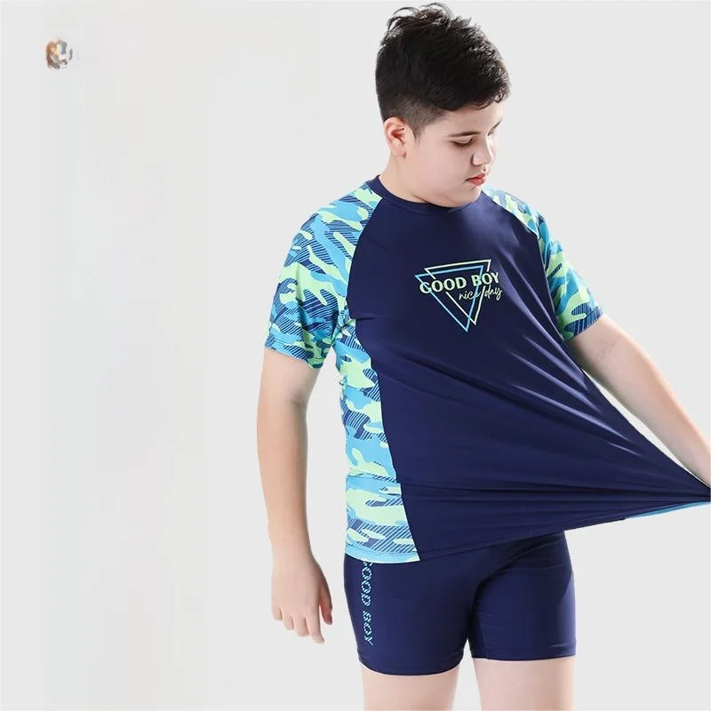 

2025 plus Size Children's Swimming Suit Quick Dry Beach Sun Protection Clothes for Teenage Students New Arrival Kids Swimsuit
