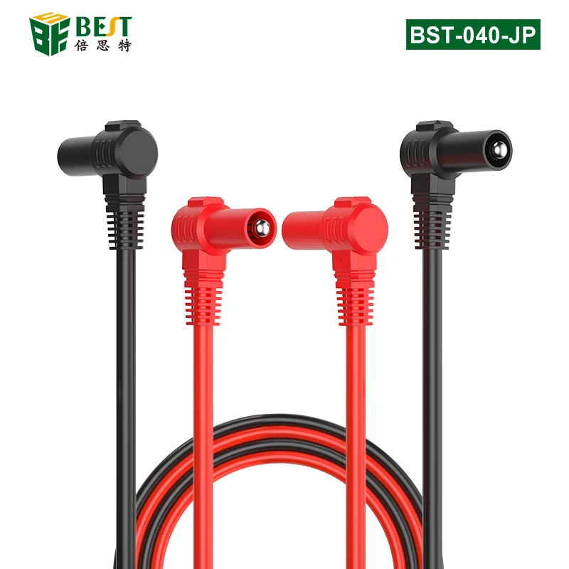 BST-050-JP 2000V 20A Superconducting Alligator Clip Test Lead Crocodile Clip Lab Test Cable with soft silicone for Multimeter