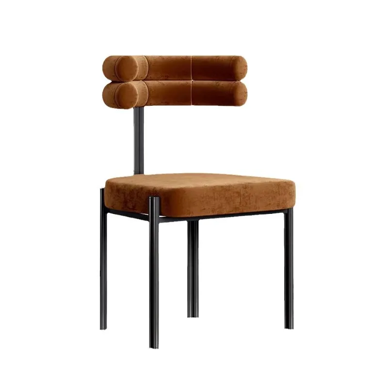 

Italian light luxury dining chair, dresser half-arc back chair, modern simplicity, household