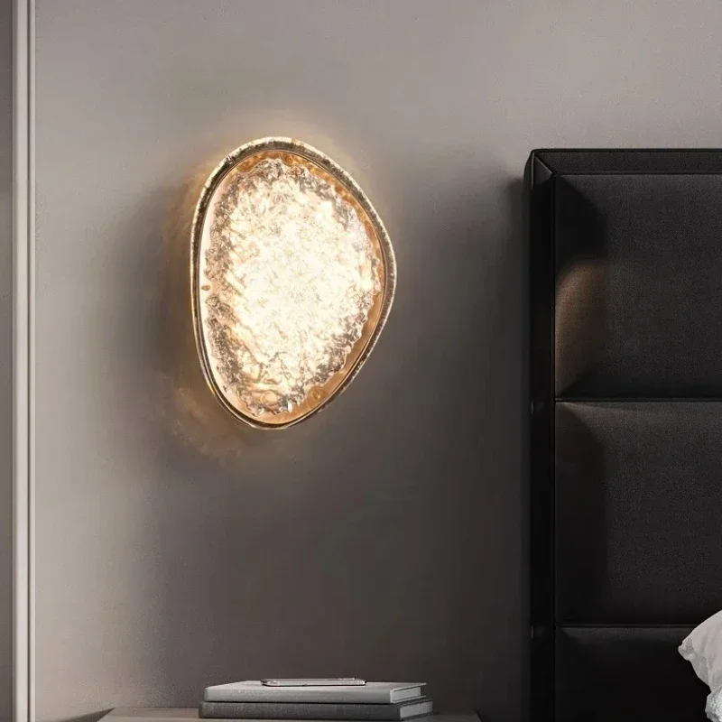 

SANDYHA Nordic Bedroom Bedside Light Ice Soul Craft Acrylic Wall Lamp LED Lighting Fixture Home Decor Room Living Foyer Hallway