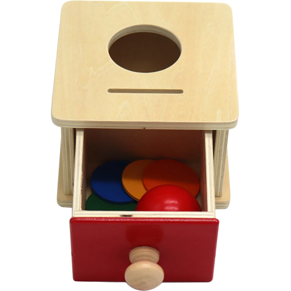 1 conjunto de gaveta de madeira montessori, ferramenta de ensino para bebês de 9 meses, treinamento de habilidade motora fina, aprendizagem