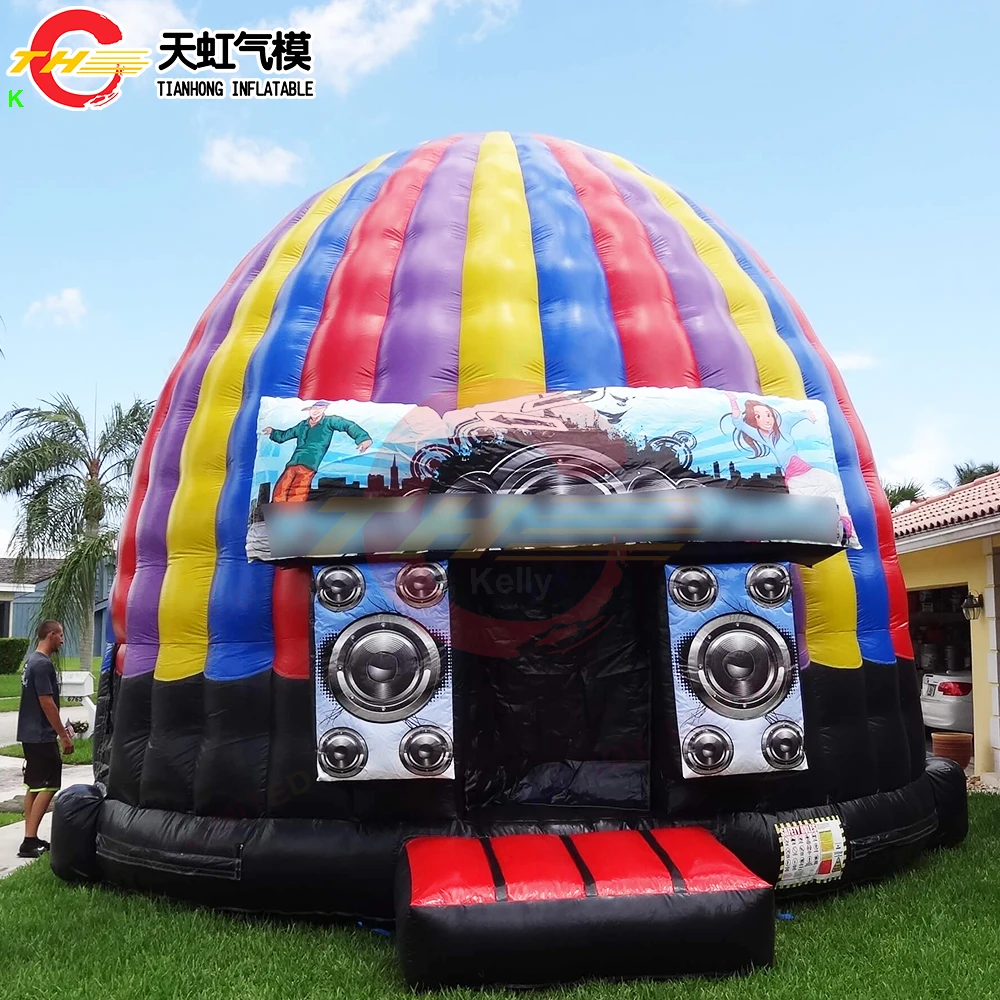 5x4m Commercial Inflatable Dance Dome Disco Bouncer Bounce House for Party Dancing with Blower