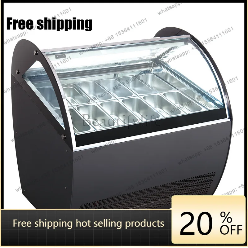 YJ Commercial Ice Cream Display Freezer Low Temp Cabinet For Popsicle Cake Dessert Frozen Food Fresh Storage