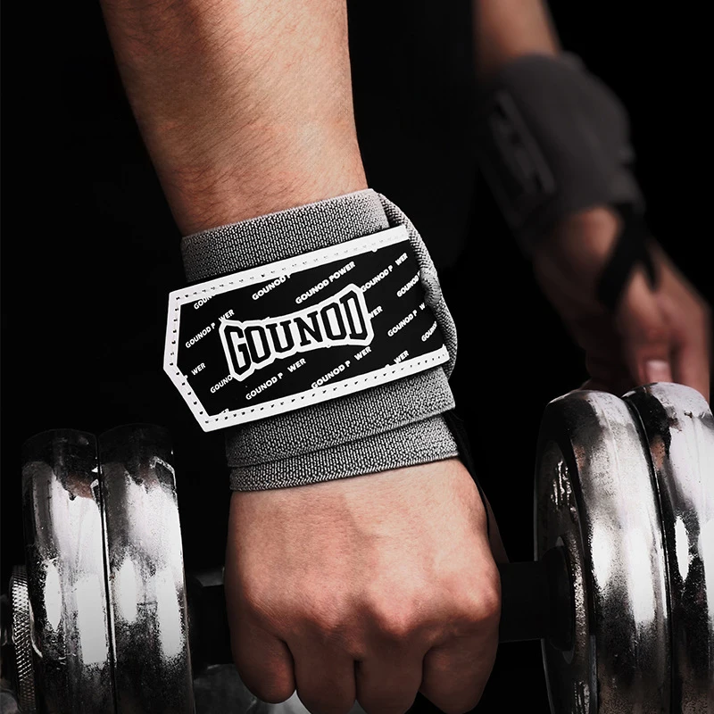 GOUNOD New Sports Winding Wristband Fitness sollevamento pesi barra orizzontale Deadlift supporto Anti-distorsione protezione stabile polso