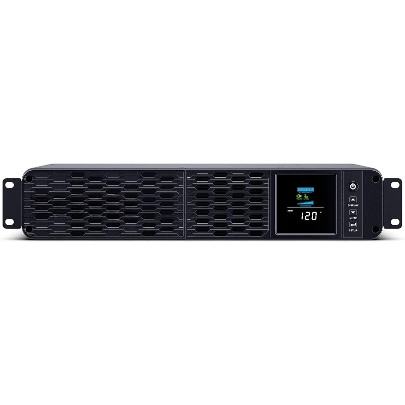 CP1500PFCRM2U PFC Sinewave UPS System, 1500VA/1000W, 8 Outlets, AVR, Short Depth 2U Rackmount