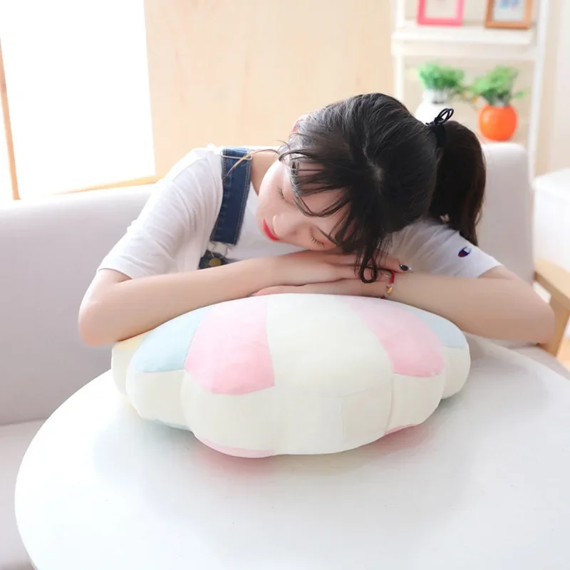 3D Plush Pillow Cushion Gift Soft Stuffed Backrest Toys Birthday Funny Sky Clouds Rainbow Nature For Children Home Decor Girl