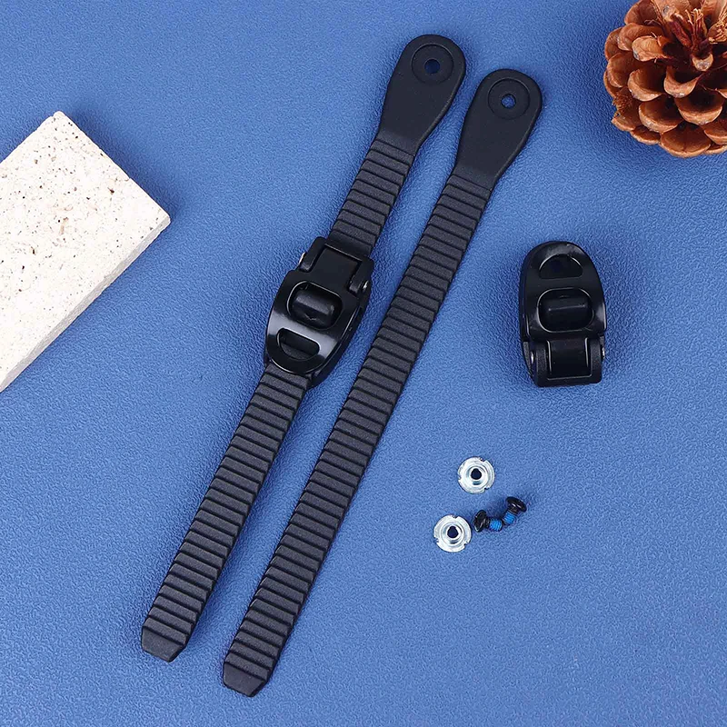 【New】2Pcs Snowboard Ankle Ladder Straps With Screws Adjustable Roller Skating Shoes Strap Snowboard Binding Replacements