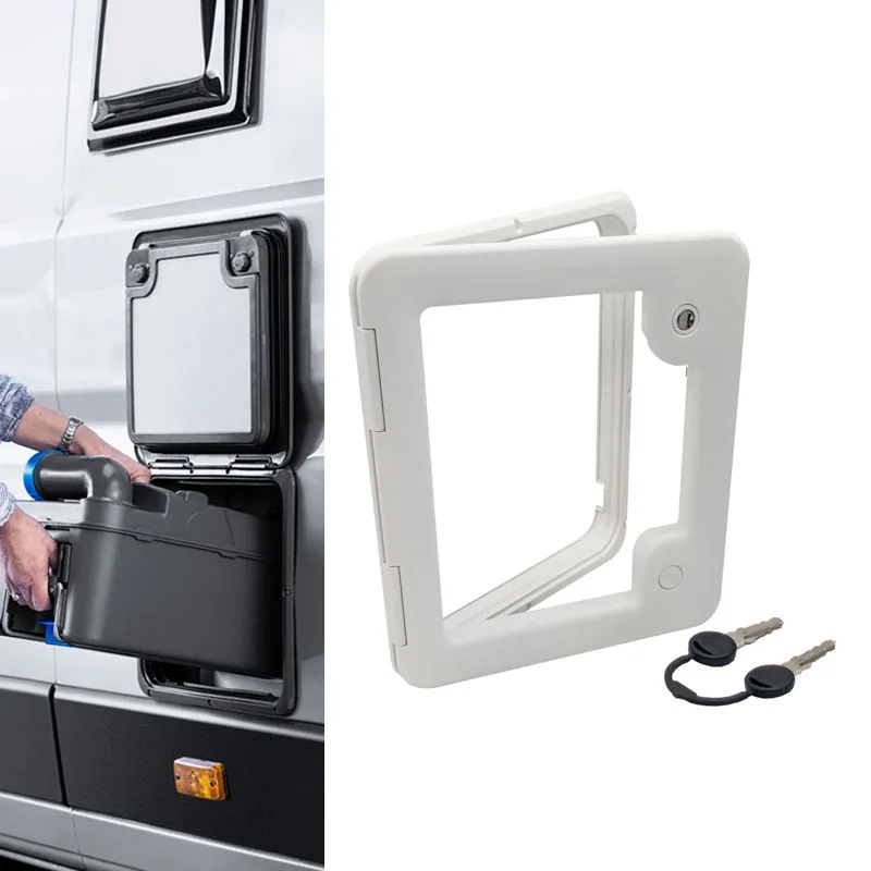 RV Toilet Storage Door Compartment Door Modification Parts Waste Tank Access Hatch Service Door 3 For Thetford Cassette Toilets