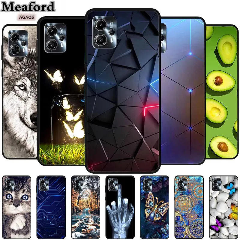 Para Moto G13 G23 Funda animales TPU Funda de teléfono de silicona suave para Motorola Moto G23 G13 4G Funda protectora a prueba de golpes Lobo Capa