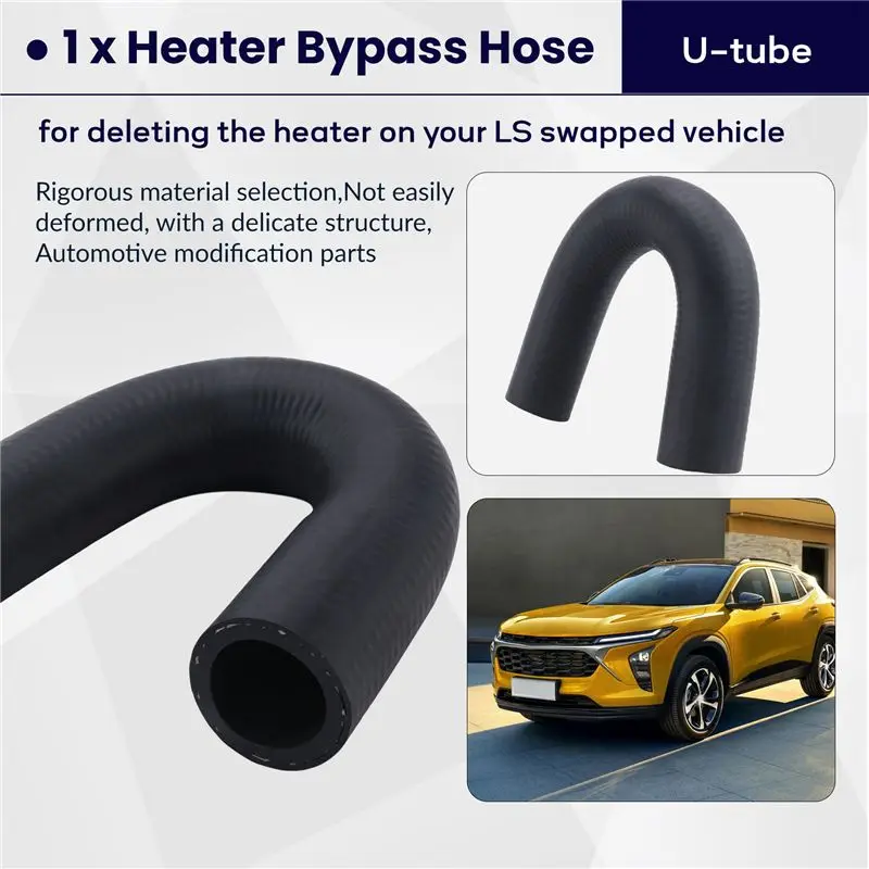 A22E-LS Heater Core Delete Bypass Hose For Water Pump Coolant LS1 LSX LS2 LS3 LQ4 LQ9 Car Accessories
