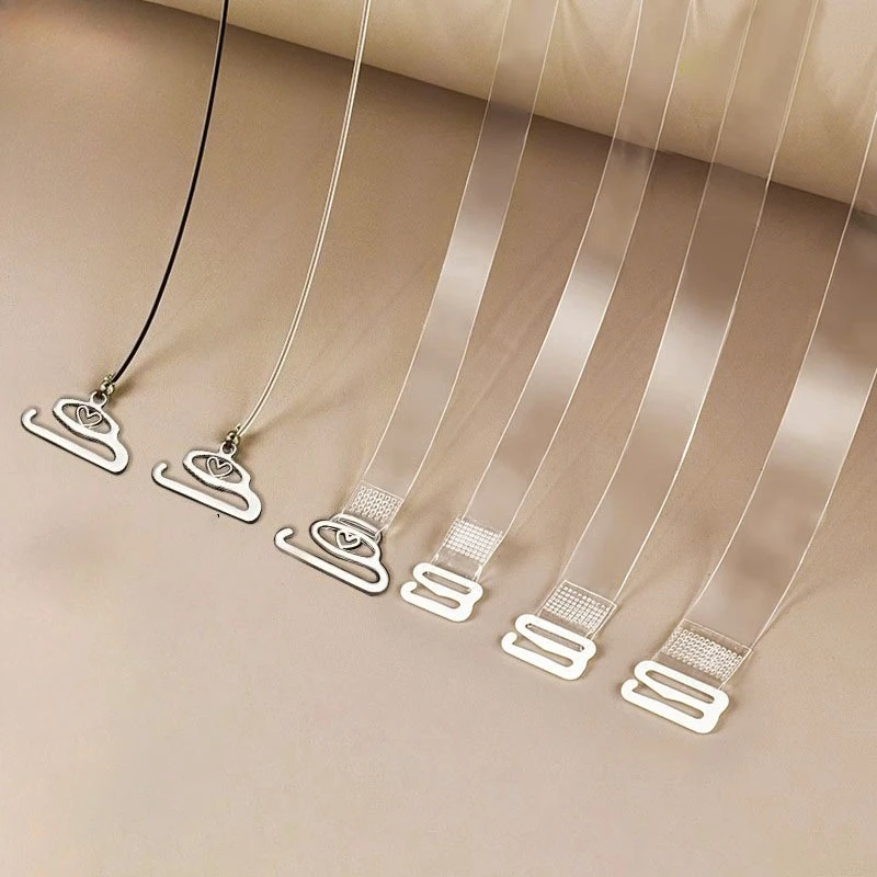 Premium Long-lasting Clear Bra Straps Removable Concealable Underwear Straps Flexible Non-slip Shoulder Straps New  for Summer